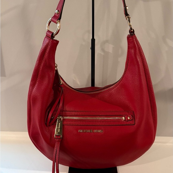 Michael Kors Handbags - Michael Kors Rhea Zip Red Hobo medium bag